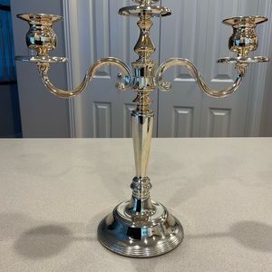 Silver candelabra vintage style